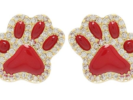 Red Paw earrings Sale