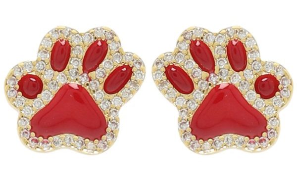 Red Paw earrings Sale