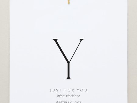 Just For You Initial Necklace — Y Online Hot Sale