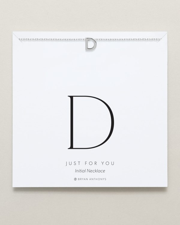 Just For You Initial Necklace — D For Discount