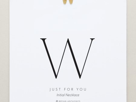 Just For You Initial Necklace — W Online