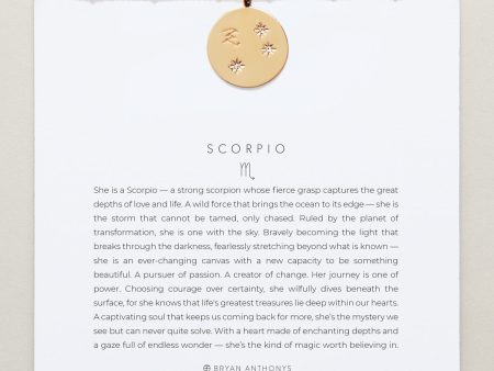 Scorpio — Zodiac Necklace Discount