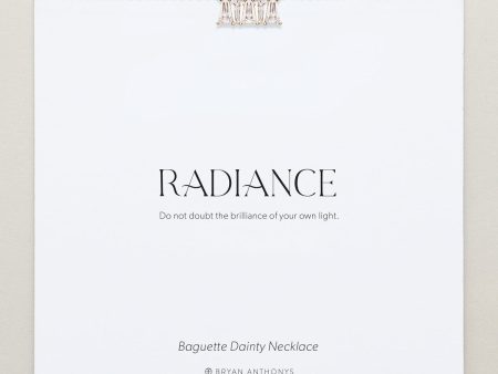 Radiance Baguette Dainty Necklace Online