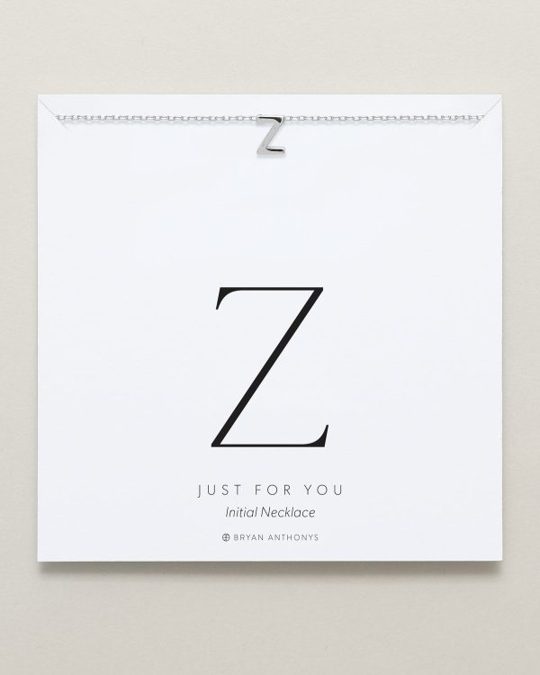 Just For You Initial Necklace — Z For Discount