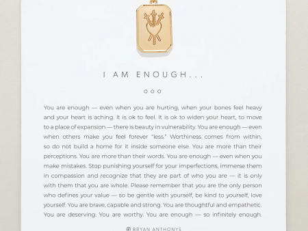 I Am Enough Statement Necklace Discount