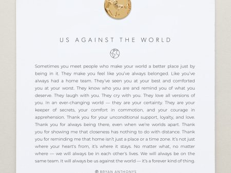 Us Against The World Icon Necklace For Discount