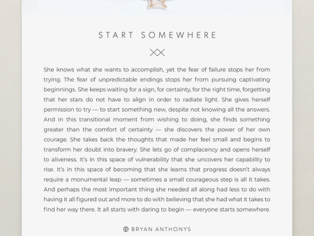 Start Somewhere Necklace Fashion