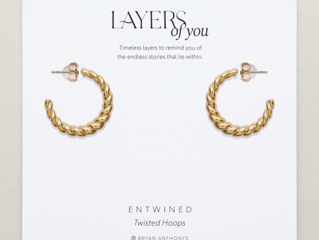 Entwined Twisted Hoop Earrings Online Sale