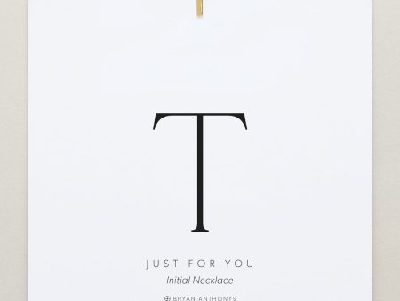 Just For You Initial Necklace — T Online Sale