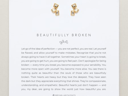 Beautifully Broken Stud Earrings Supply