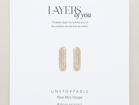 Unstoppable Pave Mini Hoop Earrings Online Hot Sale