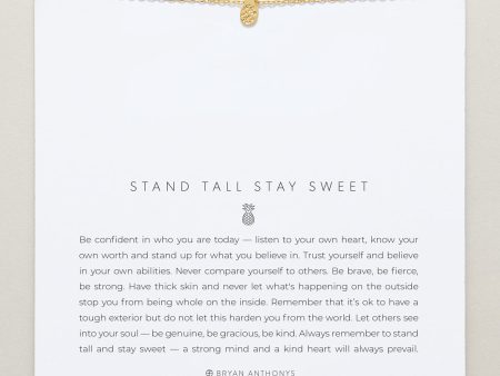 Stand Tall Stay Sweet Icon Necklace Online Sale