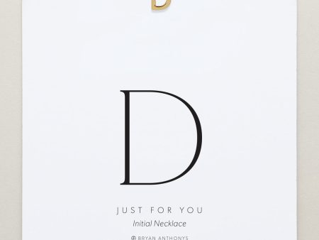 Just For You Initial Necklace — D For Discount