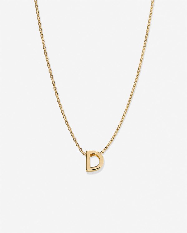 Just For You Initial Necklace — D For Discount