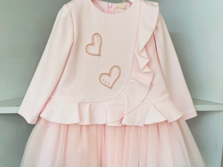 Bimbalo - Pearl Detail Heart Dress - Baby Pink For Cheap