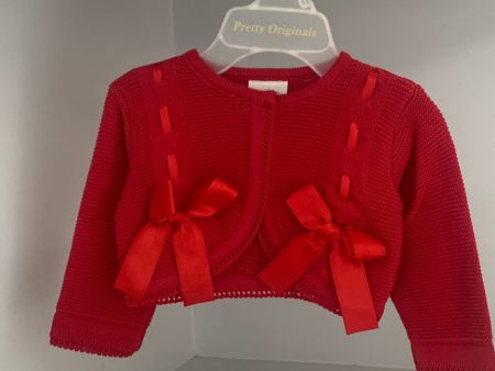 PRETTY ORIGINALS - Bow Cardigan  - Red For Cheap