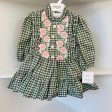 MERAKI - Baby Dress Check Roseton - Green For Cheap