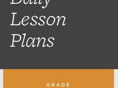 5th Grade Daily Lesson Plans on Sale