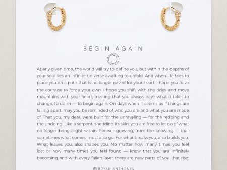 Begin Again Mini Hoop Earrings Online Sale