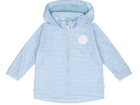 MITCH & SON - Ted Sandy Shores Mitch & Son Print Hooded Jacket - Sky Blue For Cheap