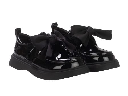 A DEE - Back To School Mary Bow Shoe - Black Discount