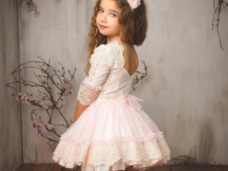 LA AMAPOLA - Princess Dress - Pink Hot on Sale