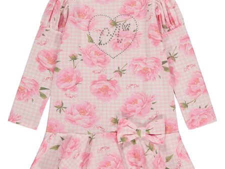 DEE - Peony Dreams Aubree Peony Print Dress - Pale Pink Online Hot Sale