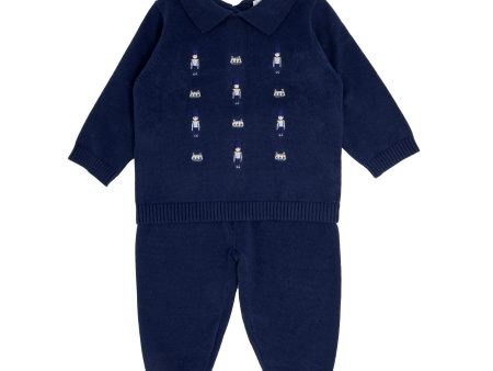 BLUES BABY -  Knit Solider Two Piece - Navy Online