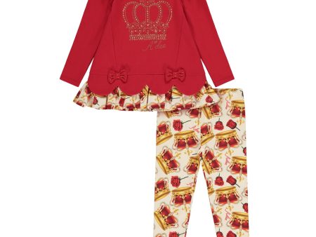 A DEE - A Dee Queen Claire Crown Legging Set - Red Online Sale