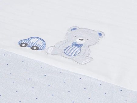 MAYORAL - Baby Bear & Car Blanket - Blue For Sale