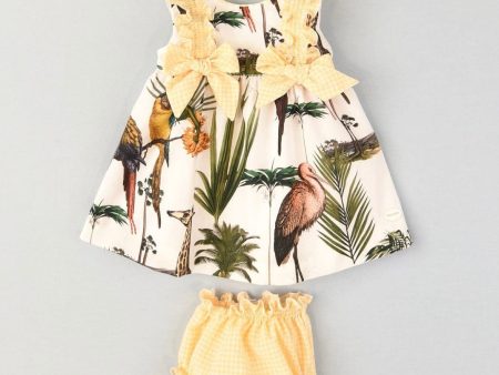 COCOTE - Safari Baby Dress - Yellow on Sale