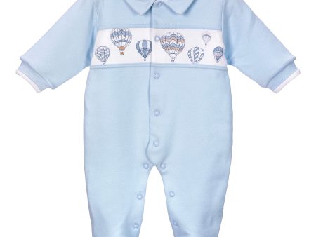 SOFIJA - Pajac Olek Niebieski Padded Babygrow - Blue Online Sale