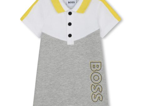 HUGO BOSS - Boss Polo Romper - Grey Online