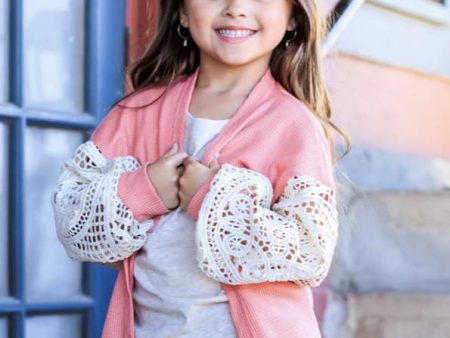 Little Girl s Pink Cardigan For Sale