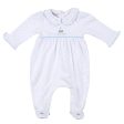 MAGNOLIA BABY - Anna’s Classics Embroidered Babygrow - Blue Online Sale