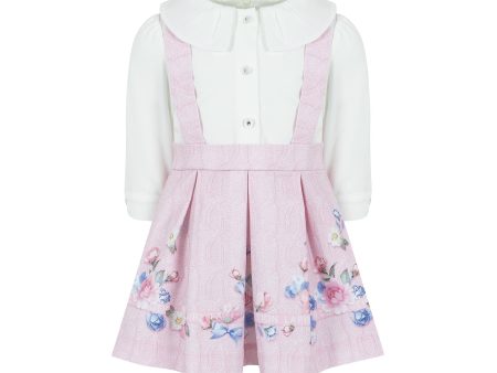 LAPIN HOUSE - Floral Pinafore  - Pink Online Hot Sale