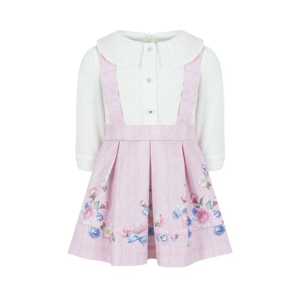 LAPIN HOUSE - Floral Pinafore  - Pink Online Hot Sale