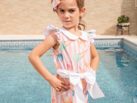 BABINE - Ice Cream Playsuit - Pink For Cheap