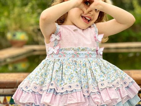 LA AMAPOLA - Celeste Baby Dress - Pink Hot on Sale