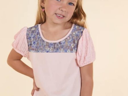 Little Girl s Pink Lace Top For Cheap