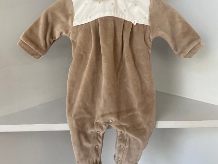 Coccode - Embroidered Bib Babygrow - Cappuccino Sale