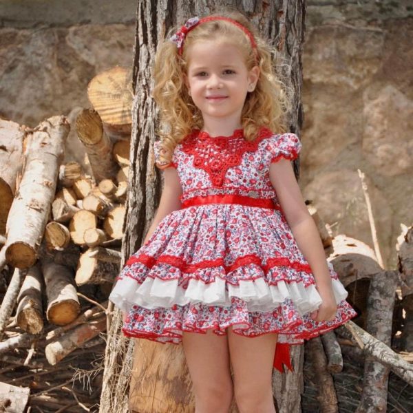 LA AMAPOLA - Martina Baby Dress - Red Online