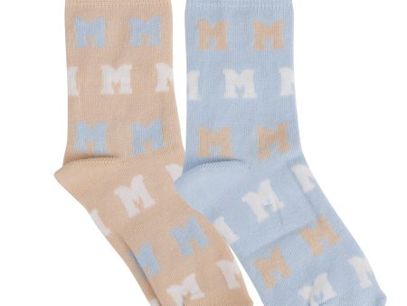 MITCH & SON - Anwar 2 Pack Socks - Pale Blue Supply