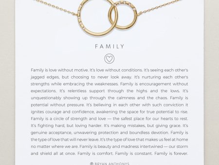 Family Interlocking Circles Necklace Online Hot Sale