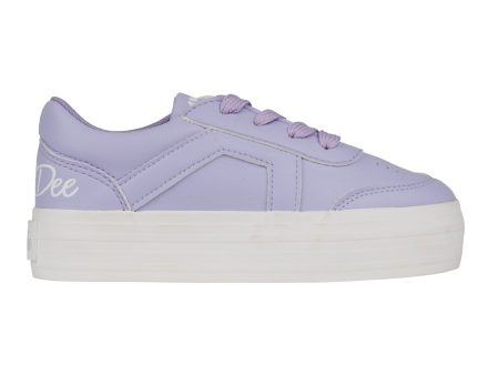 A DEE -  Patty Popping Pastels Platform Trainer - Lilac Fashion