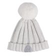 A DEE - A Dee On Ice Paola Knitted Lurex Pom Pom Hat - Snow White on Sale