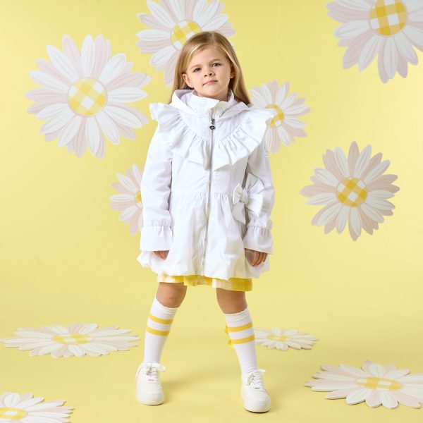 A DEE - Natalie Daisy Dreamer Bow Jacket - Bright White Online Hot Sale