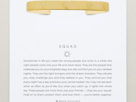 Squad Engraved Cuff Online now