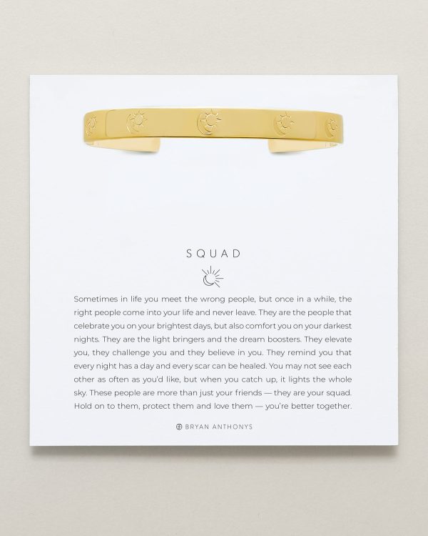 Squad Engraved Cuff Online now