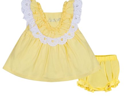 LITTLE A - Josephine Pastel Hearts Poplin Dress - Lemon Supply